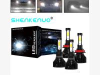 H7 և H11 200W COB LED CANBUS 4 կողմանի պայծառ ունիվերսալ լամպեր 360 ճառագայթով 6000K