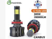 H4  300W COB LED CANBUS լուսարձակի ունիվերսալ գերպայծառ 12 կողմանի 360 բարձր/ցածր (դալնի/բլիժնի) ճառագայթով լամպ 6000K